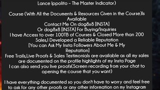 Lance Ippolito – The Master Indicator Course Download