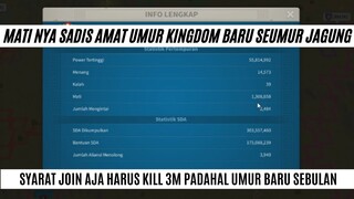 rekor aliansi di kingdom muda dengan kill terbesar ada lawan kah