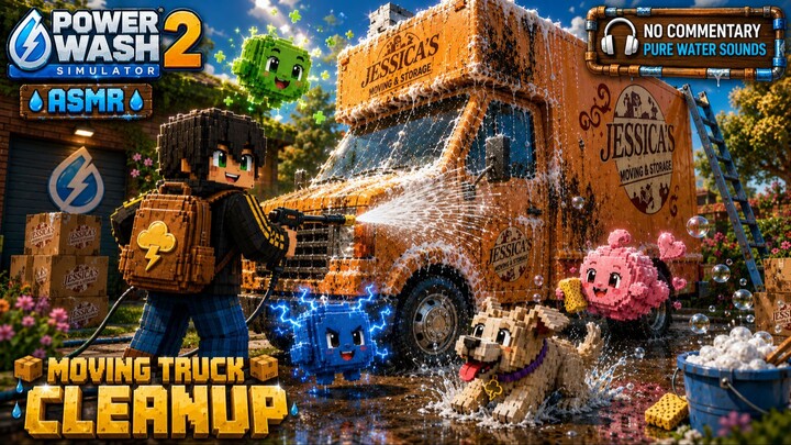 PowerWash Simulator ASMR: Deep Cleaning an Antique Truck 🫧🚚 | No Commentary / Relaxing Sounds