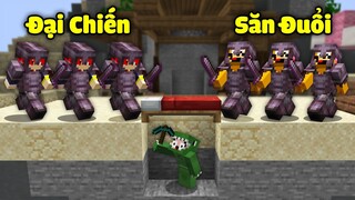 Minecraft Bedwars, Nhưng Trận Chiến Săn Đuổi 1 vs 2 Cùng Noob Team Siêu Căng Thẳng