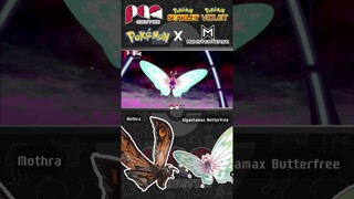 Gigantamax Butterfree và Titan Mothra giống nhau như 2 giọt nước | Pokemon vs Godzilla #pokemon