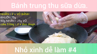 Bánh trung thu sữa dừa nhỏ xinh dê làm phần 4