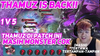 THAMUZ ANTIMAGE THAMUZ TERKUAT DIBUMI IS BEK - THAMUZ EMG DICIPTAIN BUAT GW COY !!! - Mobile legends