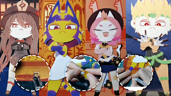 [Handicraft] Paper Craft Figure - Movable Ankha