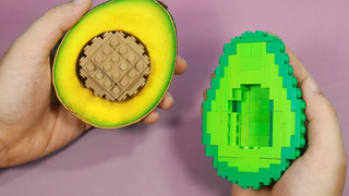 LEGO Avocado ทำ Guacamole Taco / Stop Motion Cooking & Lego ASMR