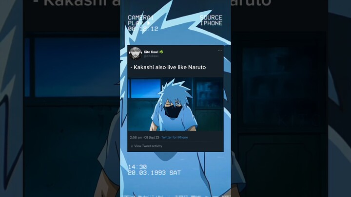 Kakashi live like Naruto 🤯😢 #shorts #naruto #kakashi #kakashiedit