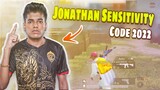 JONATHAN Sensitivity Settings Code 2022 | PUBG Mobile | BGMI