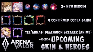 UPCOMING HERO & SKIN PREVIEWS (TEL'ANNAS ANIME, THRONE, VALHEIN & MORE) | Arena of Valor