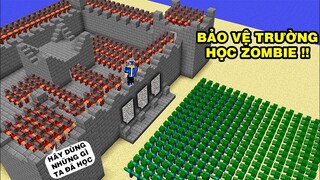 MINECRAFT TRƯỜNG HỌC ZOMBIE P2 | Mình Đã Làm Nốt Các Bộ Giáp | Chiến Thắng Mọi Zombie..!!