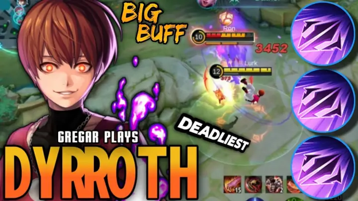 Deadly Damage!! OP Buffed Dyrroth Best Build and Gameplay 2022 | BUILD TOP 1 GLOBAL DYRROTH - MLBB