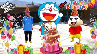 GTA 5 | SHINCHAN AND FRANKLIN CELEBRATE DORAEMON's BIRTHDAY IN GTA 5