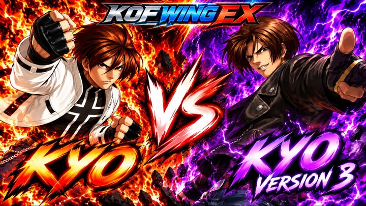 Kyo vs Kyo V3 | KOF Wing EX | CPU vs CPU | #0000000019