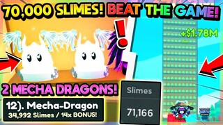 🐉2 MECHA DRAGONS!! 70K+ SLIMES!! 25B+ DROPLETS!! (Slime Tower Tycoon Roblox)