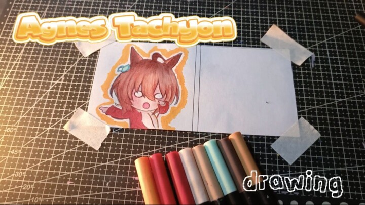 Coloring AGNES tachyon Chibi dari Uma musume [ Simple art ] (≧▽≦)🍫