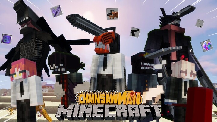 จะเป็นอย่างไร? เมื่อมี "ม๊อดเชนซอแมนสุดเฟี้ยว" ใน Minecraft!? (Chainsaw Man) | Minecraft รีวิว Mod