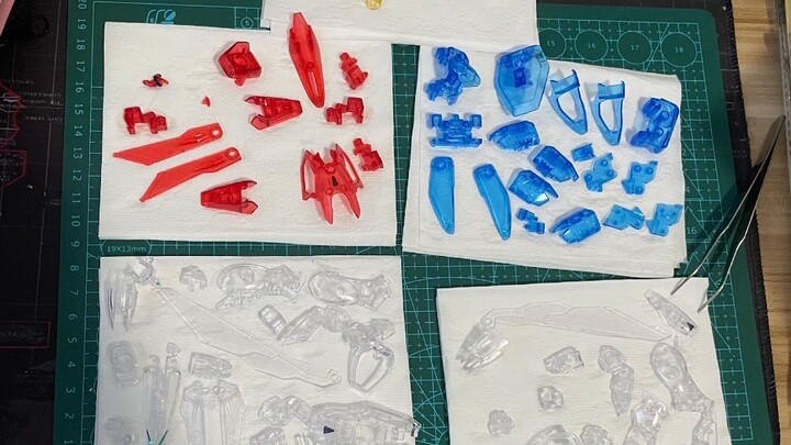 Star Moving Color Transparent Wing Gundam, Pledge Test