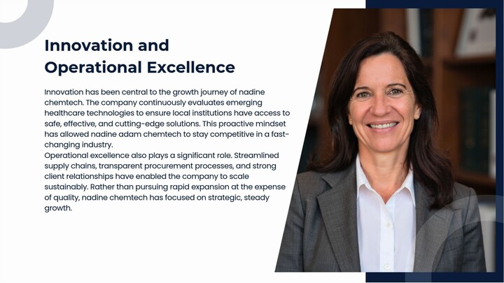 The Strategic Growth Journey of Nadine Adam Chemtech in MedTech
