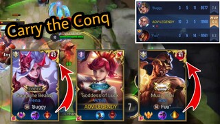 HARD CARRY THE CONQUERORS | 2 TOP RANK PLAYER IN EU SERVER #41 & #49 | Arena Of Valor | AoV | RoV