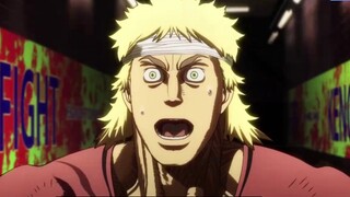 "Kengan Ashura" quarter-final third match Magic Gun vs. Thunder God