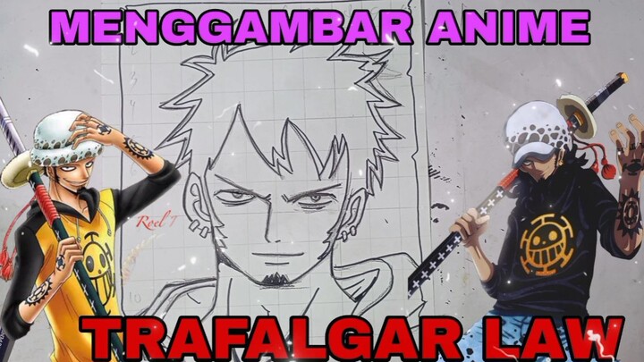 menggambar anime one Piece, Trafalgar law