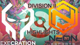 Execration vs Neon Esports | HIGHLIGHTS DPC SEA 2021/2022 Tour 3: Division II