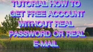 how to get get free account without real password or email | Tiktok | Iyah07