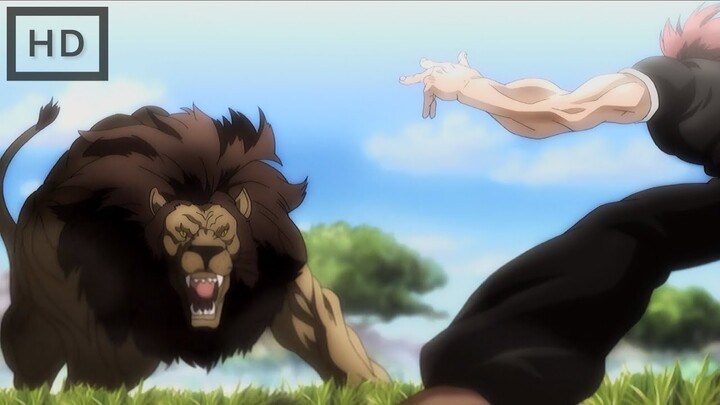 BAKI Visualising The Image Of YUJIRO | Meanwhile Yujiro At Africa Hunting A Lion|#baki #yujirohanma