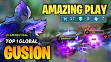 NO.1 GUSION Amazing Gameplay [ Top 1 Global Gusion Best Build ] By ø I AM Neutral ツ - MLBB
