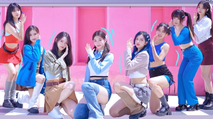 Super energetic and sweet girls TWICE - Talk That Talk Beautiful rooftop sword dance high-quality co