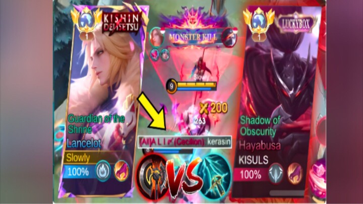 LANCELOT VS HAYABUSA! BEGINI CARA MAIN LANCELOT LAWAN HAYABUSA! | TOP GLOBAL LANCELOT ~ MLBB