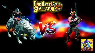 Epic Battle Simulator 2 | 120 WOLF VS 120 SAMURAIS