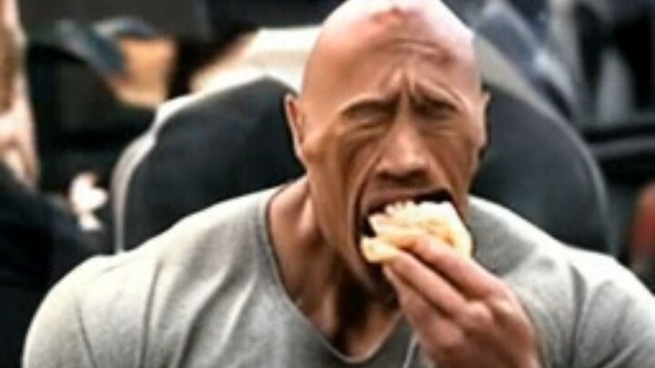 [AI-generated] Dwayne "The Rock" Johnson Eating a Burger