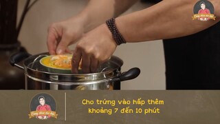 TRỨNG HẤP TÔM THỊT làm nhanh lại dễ, ai cũng mê  _ Cùng Cháu Vào Bếp