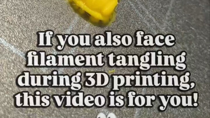 Filament getting tangled and turning your print into spaghetti? 🍝😩Here’s a simple solution! 🔧✨3D