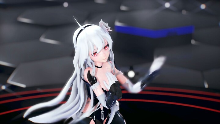 【โทนสีอ่อน/MMD】ผมขาวและตาสีแดงคือที่สุด