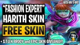 515EPARTY HARITH "FASHION EXPERT" SKIN, HOW TO GET IT FOR FREE? MOBILE LEGENDS BANG BANG