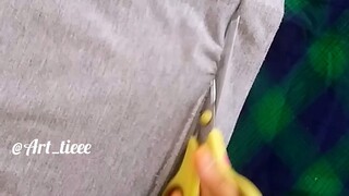 mengolah baju bekas jd keset