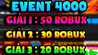 EVENT TRẢ LỜI CÂU HỎI NHẬN ROBUX ( 4000 SUBSCRIBE )  | NOOB POWER
