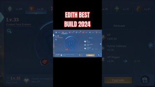 Edith Best Build 2024 (Part 2) #shorts #mlbb