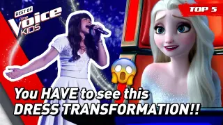Amazing FROZEN❄️ songs on The Voice Kids! | Top 5