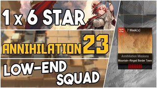 Annihilation 23 - Mountain-Ringed Border Town | Low End Squad |【Arknights】