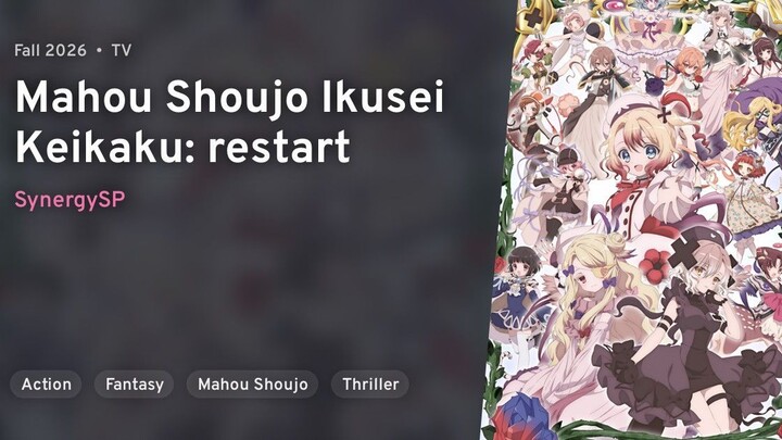 EP 1 - Mahou Shoujo Ikusei Keikaku: Restart Sub Indo