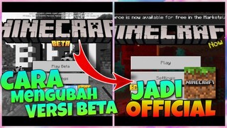 Cara Menghapus /mengubah Versi Beta di MCPE | how to remove beta version in mcpe | #mcpe #minecraft