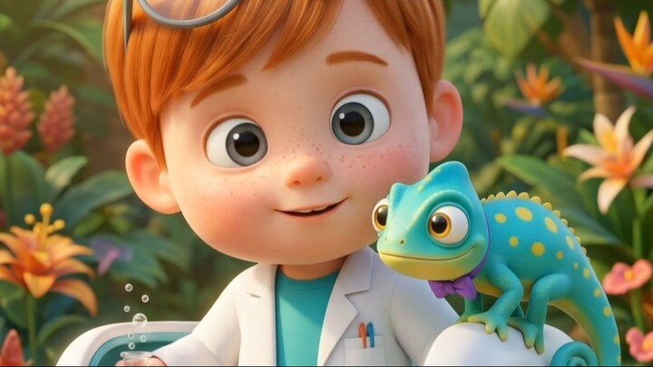 The Little Scientist and the Colorful Chameleon