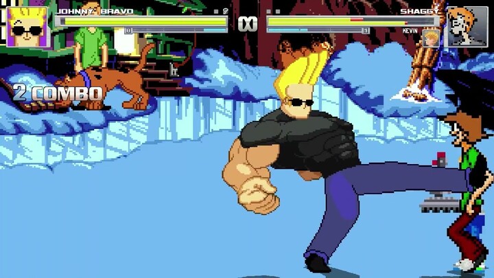 AN Mugen #399: Johnny Bravo VS Shaggy & Kevin