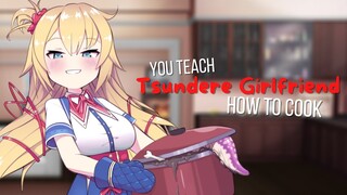 {ASMR Roleplay} You Teach Your Tsundere Girlfriend How To Cook