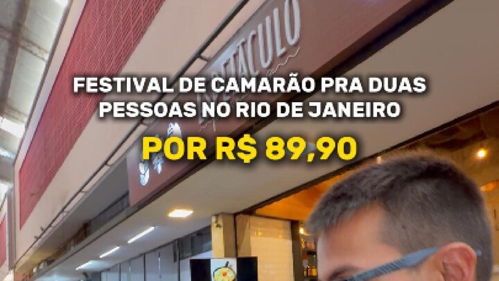 FESTIVAL DE CAMARÃO PARA 2 PESSOAS NO RJ POR R$ 89,90