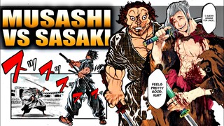 MUSASHI MIYAMOTO BAKI VS SASAKI KOJIRO RECORD OF RAGNAROK SNV QUIÉN GANARÍA???