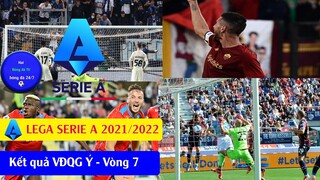 TIN BÓNG ĐÁ KẾT QUẢ, BẢNG XẾP HẠNG GIẢI VĐQG Ý SERIE A VÒNG 7 21/22