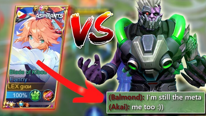 FANNY BEST BUILD DEALING AKAI AND BALMOND WITH META LOUYI | TOP GLOBAL FANNY GAMEPLAY | MLBB